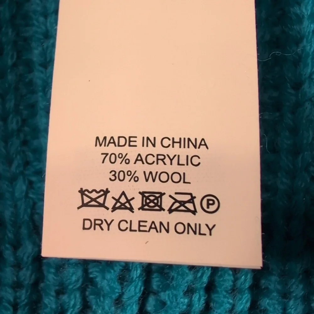Kate Spade New York Spade Cuff Wool Blend Beanie in Bright Cerulean